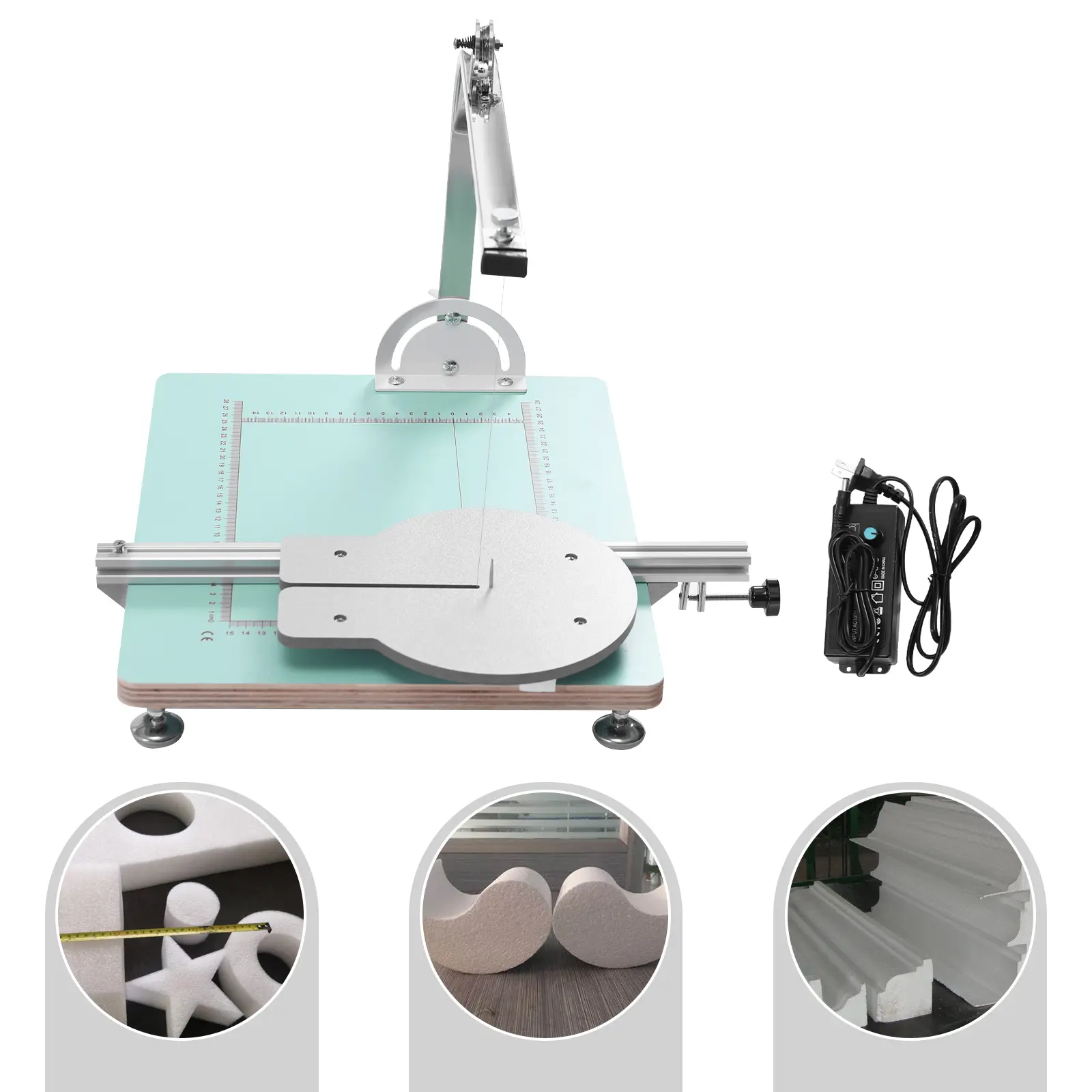 Manual Stainless Steel Wire-Heated Foam Cutter - Portable Craft Cutting Machine with Precision Cutting System, Line Cutter for Smooth Foam, Sponge, Pearl Cotton, Ribbon Cutting in Studio, Outdoor Settings