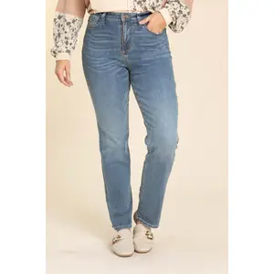 Judy Blue Work It Med Wash Straight Leg Jeans