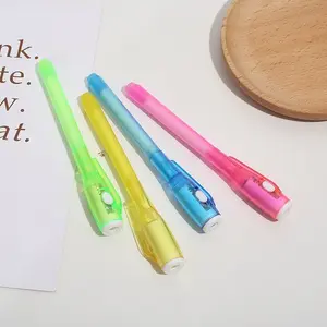 4pcs Multifunctional Anti-Counterfeit Invisible Ink Magic Pen, LED UV Light Adhesive Pen, Ideal for Advertising and Security Applications