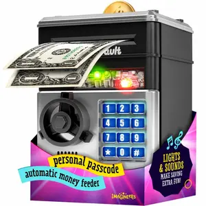 Piggy Bank, (Battery not included)Saving Box, Cash Coin Can Safe Bank Electronic Coin Money Bank Gifts Toy ATM Bank, Hot Gift for Boys and Girls Coin Storage