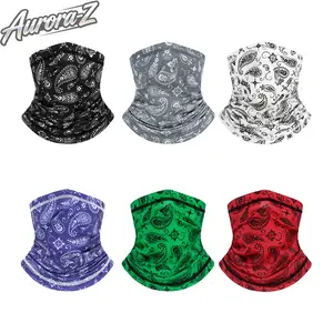 4 Pcs/6Pcs Unisex Paisley UPF 50+ UV Protection Neck Gaiter | SunSafeTok OutdoorTok CyclingTok Breathable Stretch Seamless Bandana Balaclava Headband Turban Headwear | for Hiking Cycling Fishing Outdoor Sports