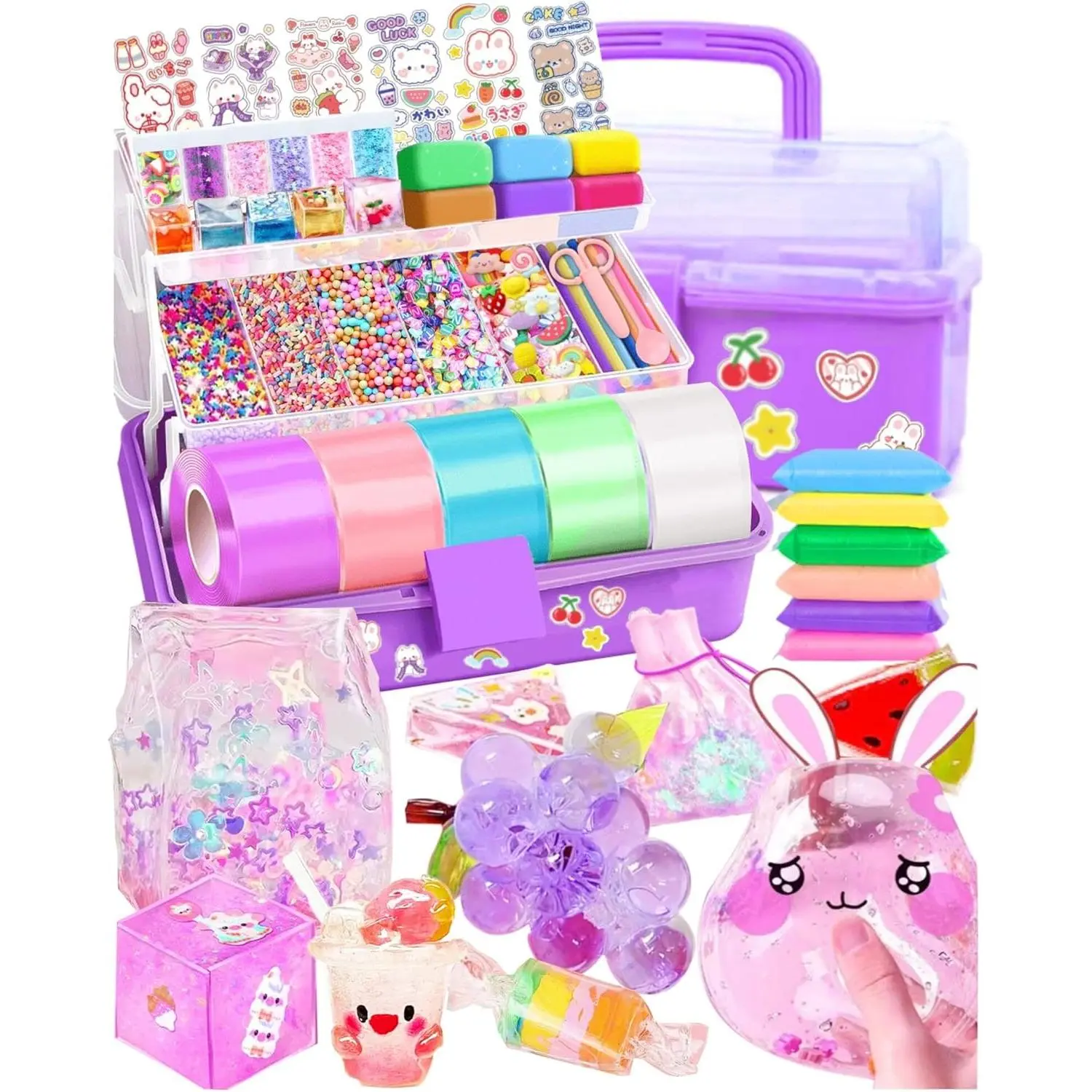 Nano Tape Bubble Kit for Kids, Nano Tape Squishy Maker Kit,Nano Tape Bubbles, Toys for Girls