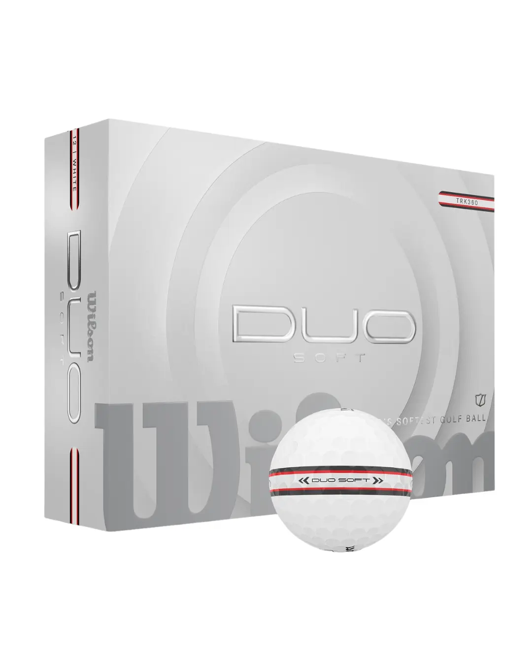 Wilson Duo Soft Golf Balls - White/Red