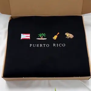 Puerto Rico Embroidered Sweatshirt – Boricua Crewneck with Taino, Coquí, Flag & Island Icons, Latin Heritage Apparel
