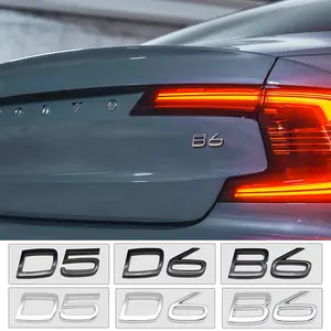 Volvo Car 3D Body Sticker, Trunk Letter Logo Decal, Tail Badge Emblem Decoration, Creative 3D Mark Decorative Accessories