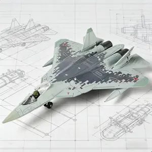 1:72 Scale Su-57 Stealth Fighter Model Kit, Highly Detailed Military Aircraft, DIY Assembly Project, Perfect Gift for Adults