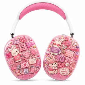 Girl Active Noise Cancelling Headphones, Wireless Over Ear Bluetooth Headphones, 60H Playtime, Lightweight Folding Deep Bass Comfort Fit Ear Cups Headset with Mic for iPad/Travel/PC/Home