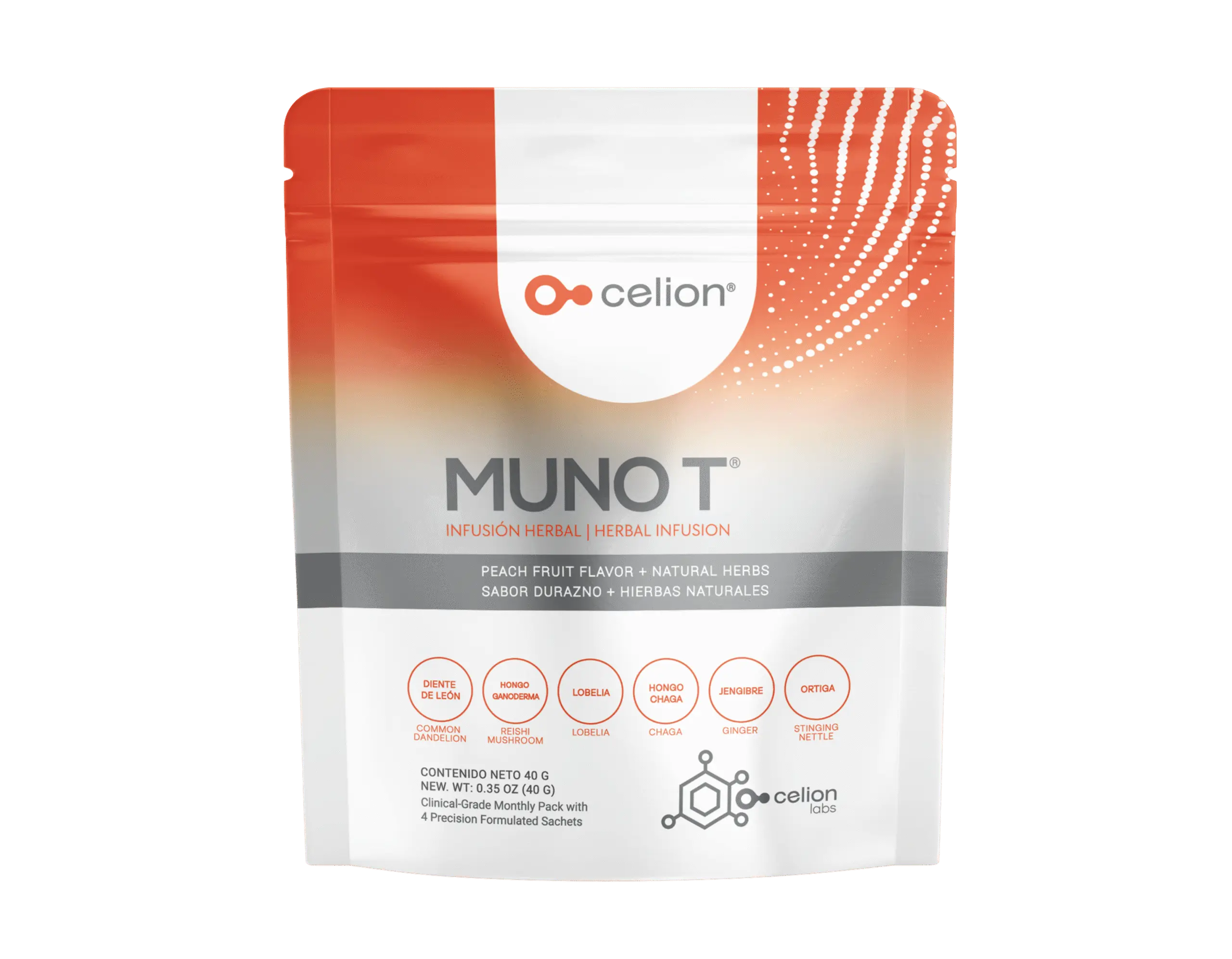 Celion Muno T Original Natural Herbal Tea - 0.35 oz 100% Natural Tea Bag with 16 Natural Ingredients for Detox Natural, 1 Week Herbal Drink Beverage premium