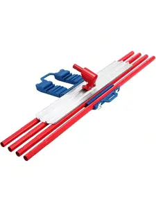 Gaomon Heavy-Duty Magnesium Bull Float Full Set, 48x8" Round-End Concrete Finishing Tool with 4 Aluminum Handles & Bracket, Construction Tools for Cement Work