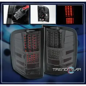 2007-2011 CHEVY SILVERADO LED ALTEZZA TAIL BRAKE LIGHT LAMP SMOKE 2008 2009 2010