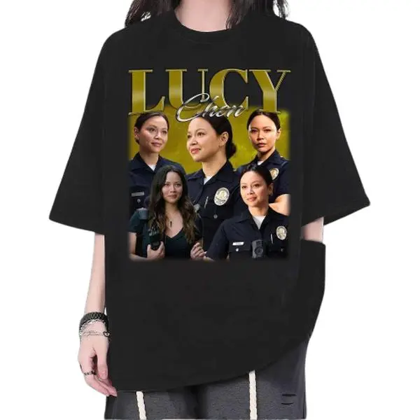Women's Vintage Lucy Chen & The Rookie TV Show Spandex Casual Fit T-Shirt, Women's Casual Top
