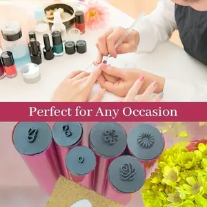 Gift for valentines's day Gift 6PCS Nail Art Stamp Pen Set Unscented Dotting Tools for DIY Nail Art Easy to Use Graffiti Stamps for Women Girls Manicure Polish Cuticles Cosmetic