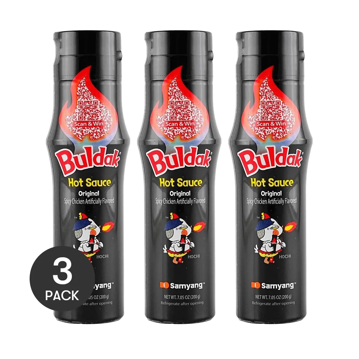 3 Pack SAMYANG Buldak Spicy Chicken Noodles Sauce - New Packaging 200g/Pack | Korean Hot Sauce