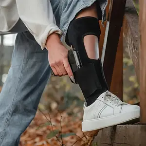 A Tactical Ankle Sleeve, Hidden to Carry Legs Invisible Holster, Quick Extraction Design, Breathable Multifunctional Oxford Cloth Hunting and Self-Defense Accessories, Easy to Carry, Suitable for G19,S & W M & P, Etc.
