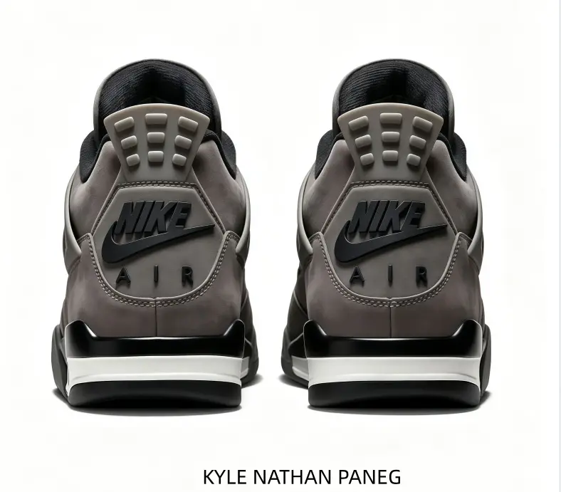 Dark Grey Taupe Vintage Basketball Casual Trainers for Male Female, wear-resistant anti-slip rubber outsole, flexible cushioned insole, matte suede texture, comfy footwear for commuting, gym workouts and urban street fashion matching
