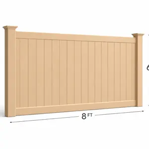 PVC PANEL 6HX8W (TAN)	