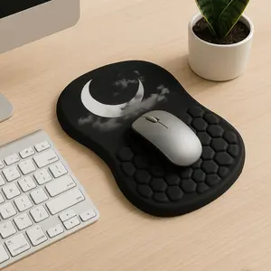 Foam Wrist Support Mouse Pad (extra Large), Ergonomic Desk Cushion for Computer Users, Anti-Fatigue Design, Comfortable and Durable, Computer Desk Mat