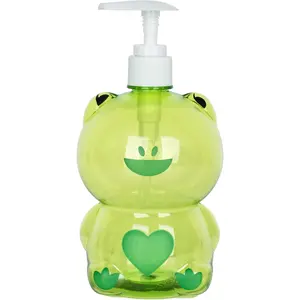 Hand Soap Dispenser Plastic Frog Soap Dispenser  Cute Pump Liquid Sanitizer Bottle Small Cartoon Funny  Countertop Dispenser for Bathroom Kitchen Office Toilet Hotel (Frog, 500ml)