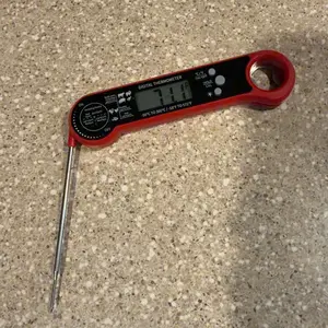 Digital Meat Thermometer, 1 Count Instant Reading Measuring Food Thermometer with Probe, Kitchen Accessories, Kitchen Gadgets for Grilling and Cooking, Kitchenware