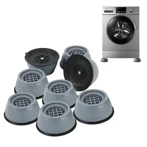 Universal Washing Machine Anti-Vibration Pads, Replacement Moisture-Proof Stabilizer Mats, Noise Reduction Foot Pads for Washers, Sofas, Tables, Chairs, Easy to Clean, Stabilizing Features