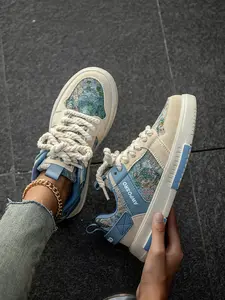 Women's Unique Forest Painting Design Couple Comfort Round Toe Thick Front Lace-Up Casual Trainer Street Low Top Sneaker Skateboard Shoes, Stylish and Cozy Footwear