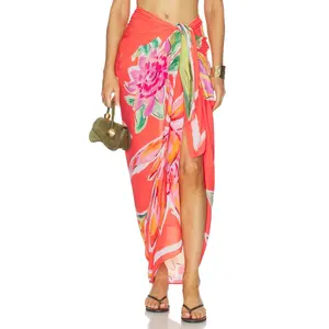 Seafolly Hothouse Floral Sarong in Summer Melon