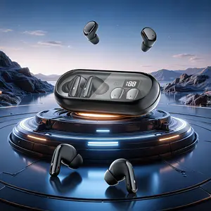 Voprene 2-Pack Mini Invisible Bluetooth Earbuds, Ultra-Small Hands-Free Tech-Integrated In-Ear Headphones, Lightweight, Sweatproof Wet/Dry/Waterproof, Built-in Mic, Sleep-Friendly, Sport-Ready,father'sdaygifts