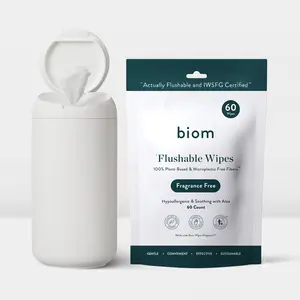 Biom Dispenser + 60 ct Flushable Wipes