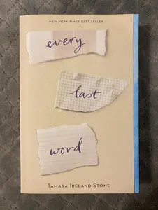 Every Last Word Paperback Book - Tamara Ireland Stone's New York Times Best Seller Literature & Art Novel for Misfits, Addressing Obsessional Worries of Samantha McAllister and Popular Girls