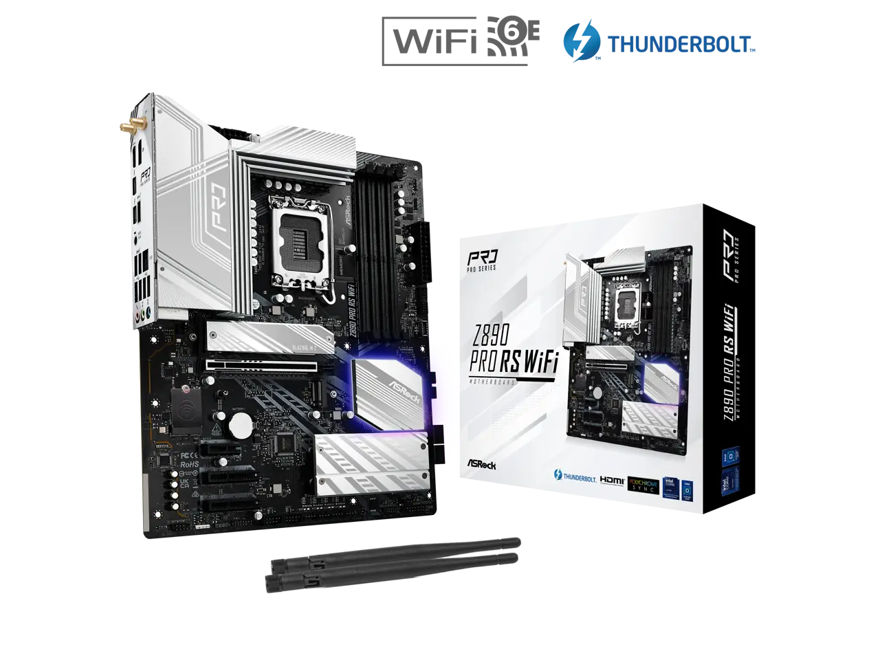 ASRock Z890 Pro RS WiFi LGA 1851 Intel Z890 ATX Motherboard