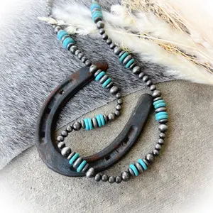 Texas Outlaw Navajo Style Pearl Necklace