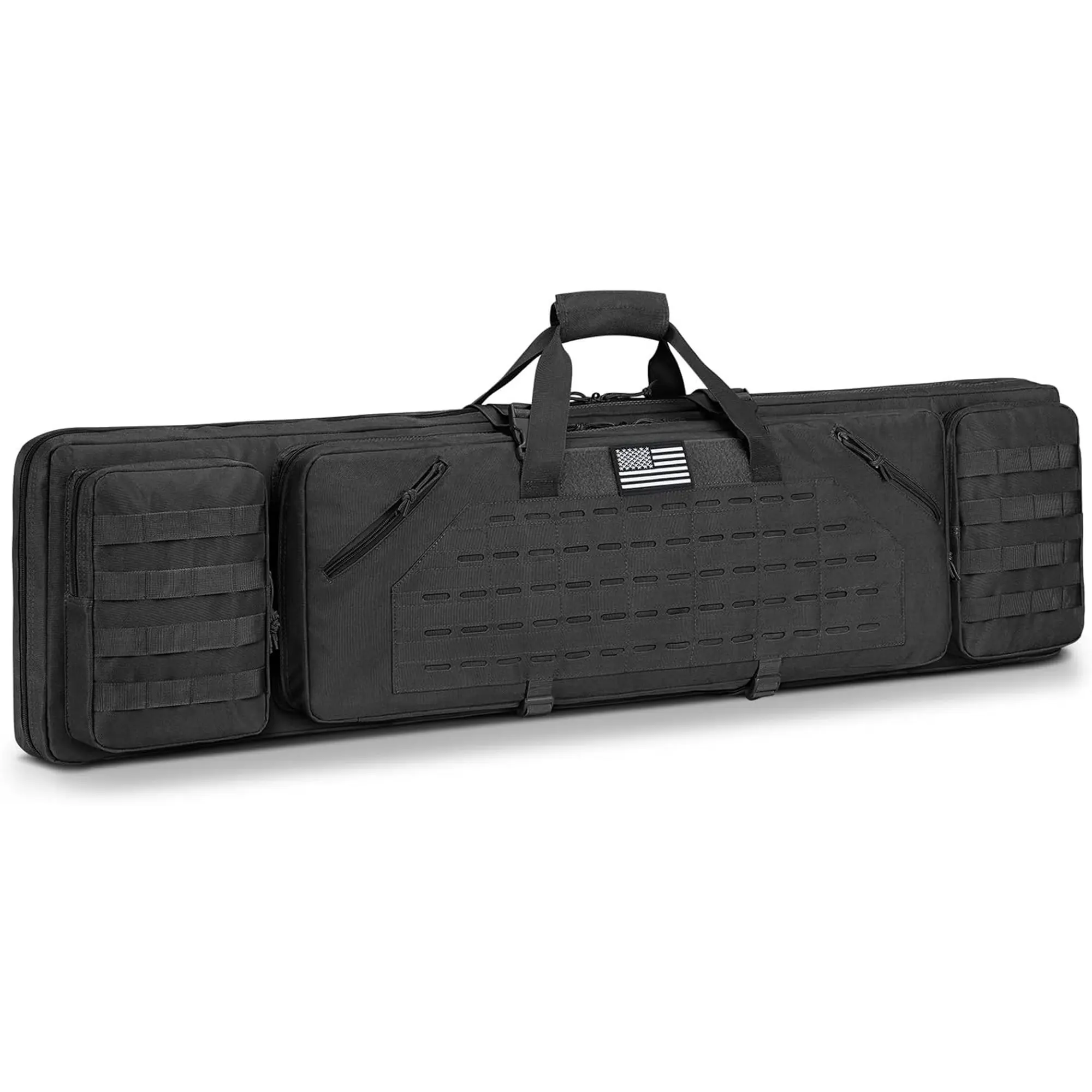 【New Arrivel】36" 42" 46" Soft Rifle Case Double Long Gun Bag,with Lockable Zipper and Backpack Strap,Rifle Backpack Rifle Bag Gun Case for Outdoor Hunting Shooting Range