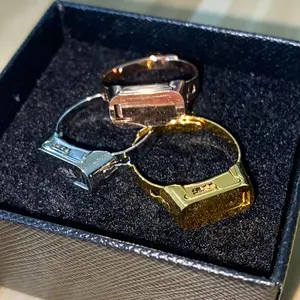 Unisex Stylish Ring Jewelry, Cool Design Statement Ring for Men Women Teens, Open Band Fashion Ring, Gold Silver Rose Gold Streetwear Jewelry Gift Idea