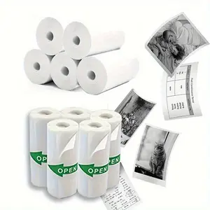 57mm Color Self-Adhesive Thermal Print Labels, Ideal for Home & Office Printer, Portable Thermal Paper Rolls, Durable Design