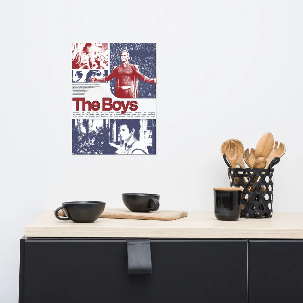 The Boys, poster, TV posters, show posters, dorm room poster, home decor, custom Matte Wall
