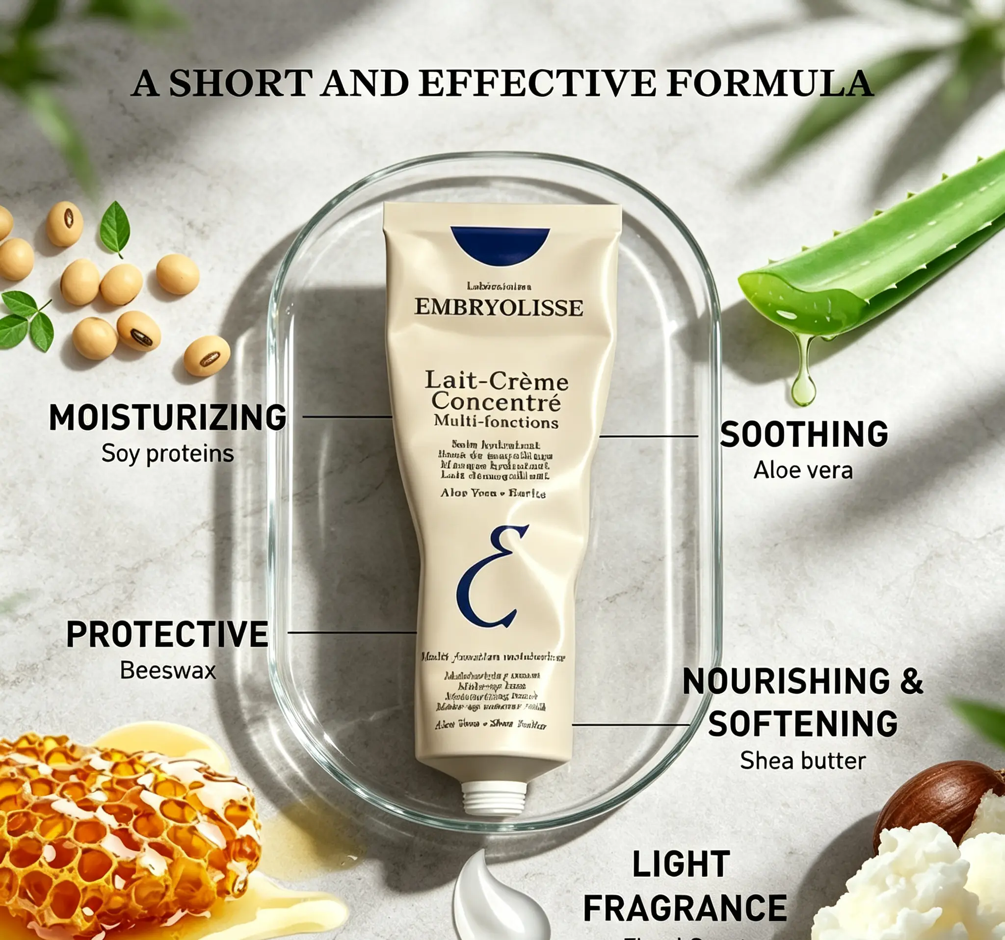 French Embryolisse Lait-Creme Concentre Cosmetic, All-Purpose Hydrating Moisturizer & Mist with Antioxidants, Daily Face Moisture, Multi-Use Makeup Primer for Dry Sensitive Skin