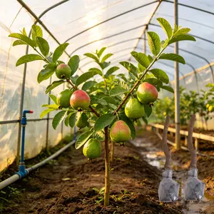(ZS#ZR)Guava Style Fruit Tree Plant Easy Grow Outdoor Garden Fresh Harvest Home Garden Guava Tree Starter Plant Easy To Grow Fruit Harvest