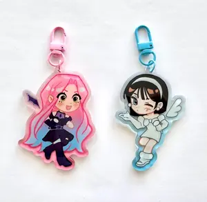 Alien Stage Keychain Acrylic Charm ( Mizi, Sua ), Cute Keyring Accessory, Fun Charm For Backpack Or Purse | High Quality and Customer Favorite Items
