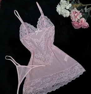 Sexy Lace Pajamas Romantic Underwear with Bow Decoration Classic Deep V-neck Thin Camisole Silhouette Three-dimensional Lace Patterns Ideal Date Gift Valentine's Day gift