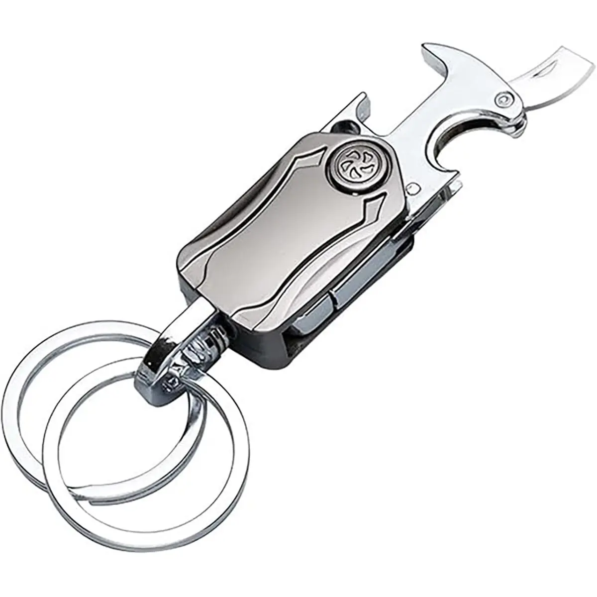 【Summer Survivals】JOYTUTUS 2026 Multifunctional Heavy Duty KeyChain Key Ring with Carabiner Clip Bottle Opener & Fidget Spinners for Car Keys Compact Design New Year Gifts - Convenience
