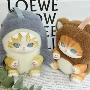 Cute Shark Cat Plush Keychain Soft Stuffed Toy Collectible Gift
