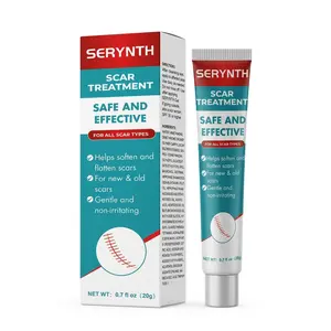 SERYNTH Scar Treatment Gel - Silicone Scar Cream for Surgical, C-Section, Burn, Acne & Keloid Scars - Clinically Tested to Flatten & Soften Old & New Scars - Gentle & Non-Irritating, 0.7 fl oz (20g)