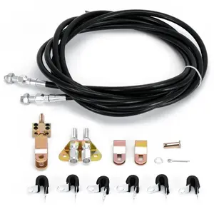 330-9371 110" Long Universal Rear Emergency Parking Brake Cable Kit for Disc/Drum