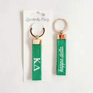 Kappa Delta Embroidered Keychain