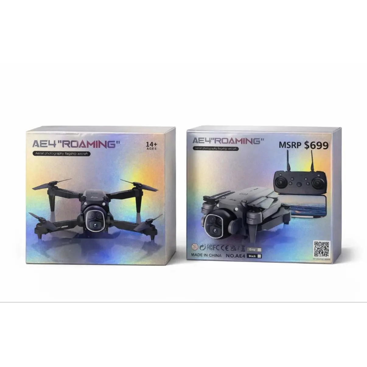 AE4 "ROAMING" Drone with Remote Control-Ideal for Aerial Photography and Videography