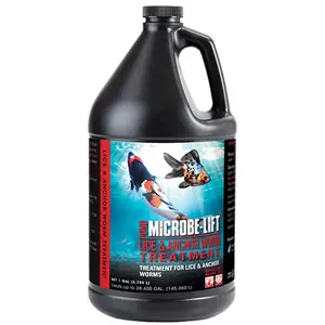 Microbe-Lift Lice & Anchor Worm Treatment for Aquarium Water Cleaning, 1 gal