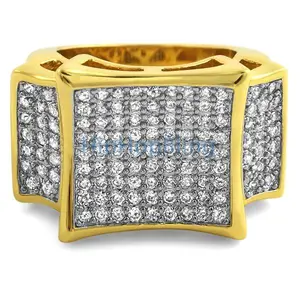 Kite Bling Bling Ring Gold Micro Pave Set