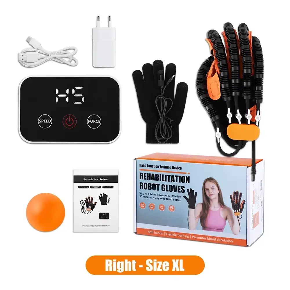 SALORIE Healthcare Rehabilitation Robot Glove, Hand Exerciser for Finger Training, Stroke Hemiplegia Hand Recovery Device