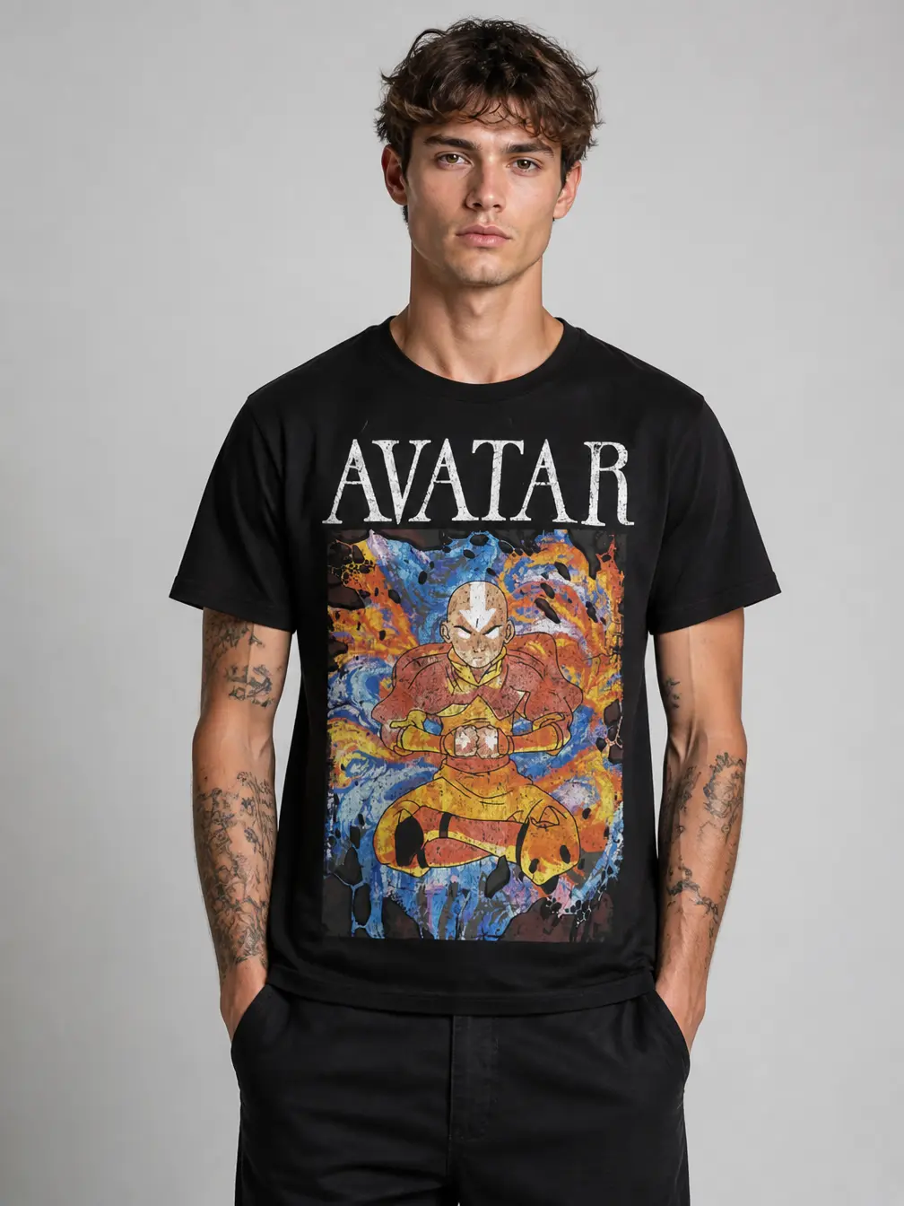 Avatar The Last Airbender Graphic T-shirt Anime, Anime Shirt, Graphic T-Shirt, Japanese Aesthetic Shirt- Unisex Menswear & Womenswear - Streetwear Tops - Casual Cotton Crewneck Shortsleeve Tshirt