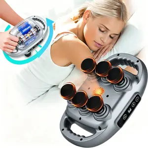 6-Head Massage Gun Back Massager with 9 Levels & 9 Modes Deep Electric Massager Tool for Legs/Arms/Waist/Back/Buttocks/Shoulders/Neck, Ideal Gift for Men/Women